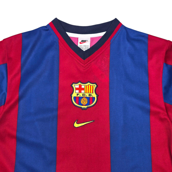 1998/00 Barcelona Home Football Shirt (S) Nike