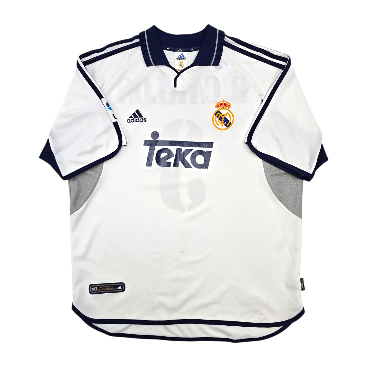 2000/01 Real Madrid Home Football Shirt (XL) Adidas #3 R. Carlos