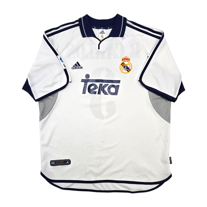 2000/01 Real Madrid Home Football Shirt (XL) Adidas #3 R. Carlos