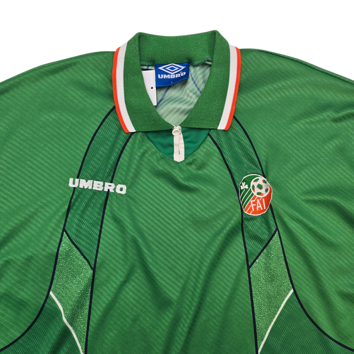1995/96 Ireland Home Football Shirt (L) Umbro