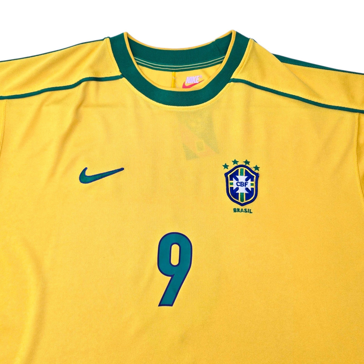 1998/00 Brazil Home Football Shirt (XL) Nike #9 Ronaldo