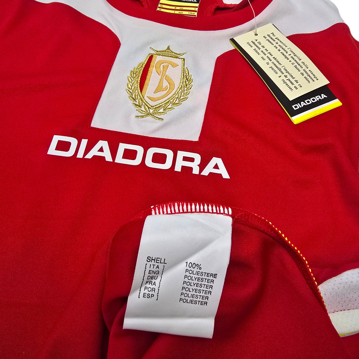 2009/10 Standard de Liège Home Football Shirt (S) Diadora #22 Mangala (BNWTs)