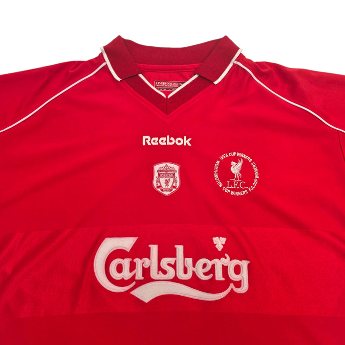 2000/02 Liverpool Home Football Shirt (L) Reebok (Cup Winners)