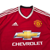 2015/16 Manchester United Home Football Shirt (M) Adidas #8 Mata