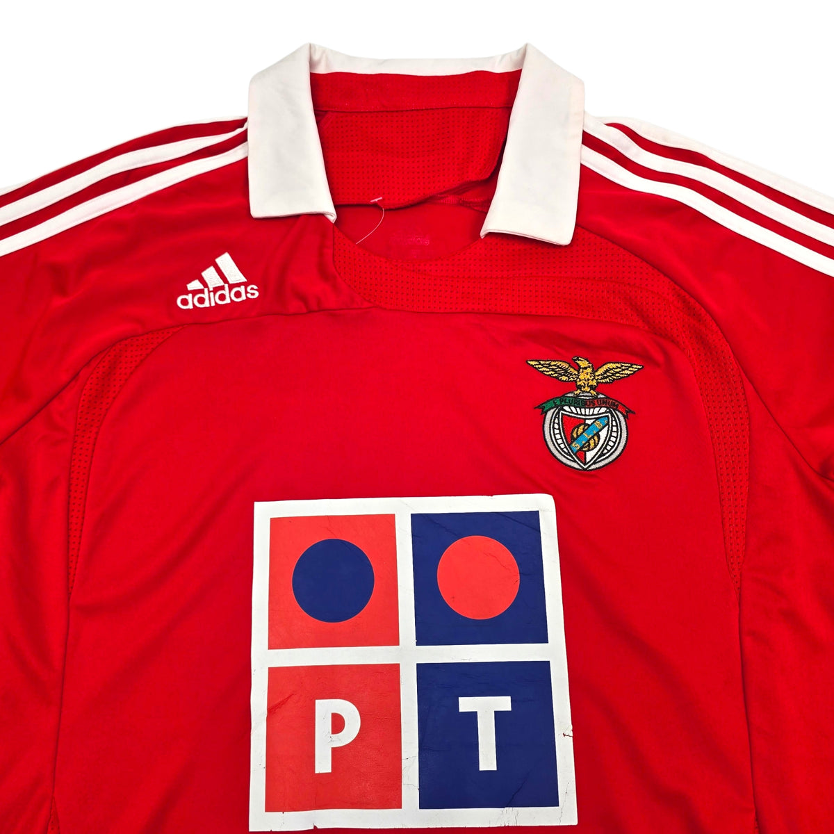 2007/08 Benfica Home Football Shirt (M) Adidas #20 Di Maria