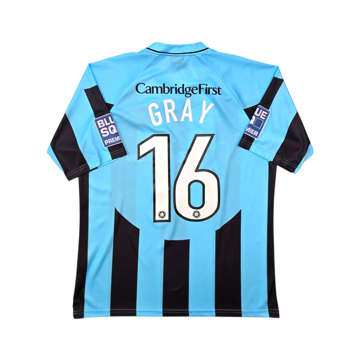 2010/11 Cambridge United Away Football Shirt (XL) Errea #16 Gray | Matchworn