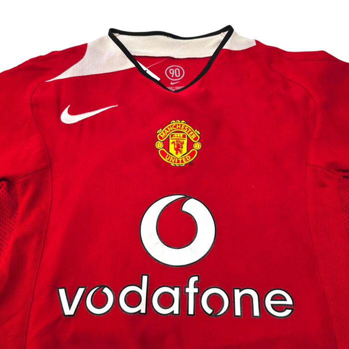 2004/06 Manchester United Home Football Shirt (S) Nike