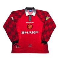 1996/98 Manchester United Home Football Shirt (M) Umbro #7 Cantona
