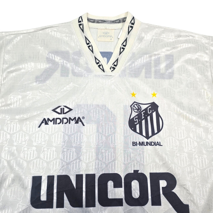 1995 Santos Home Football Shirt (L) Amddma #10