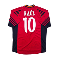 1998/99 Spain Home Football Shirt (M) Adidas #10 Raul