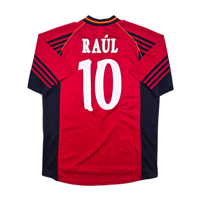 1998/99 Spain Home Football Shirt (M) Adidas #10 Raul