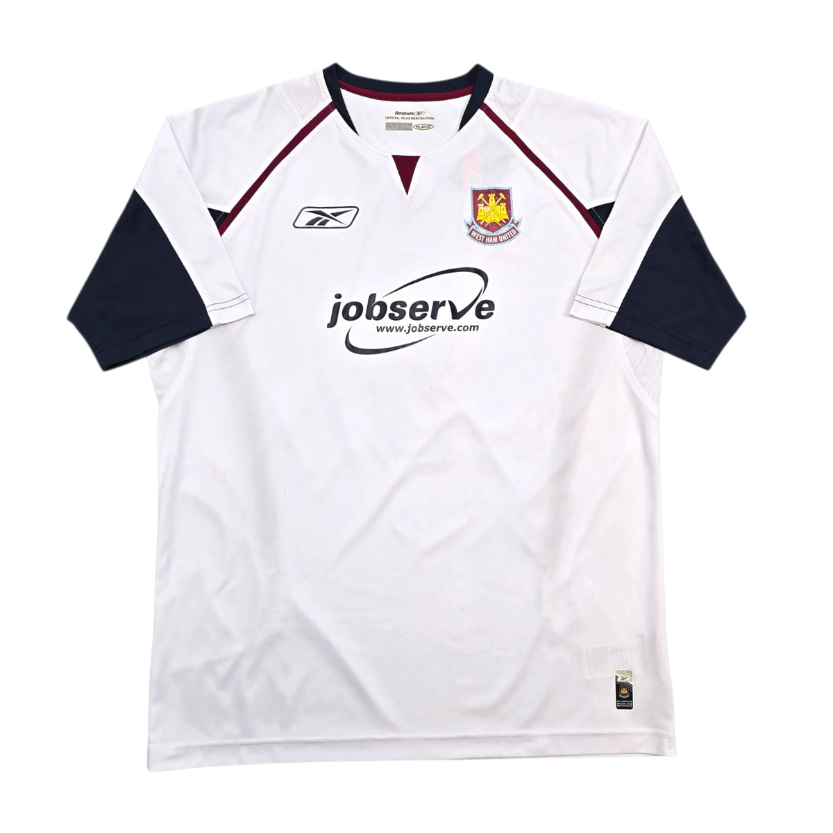 2005/06 West Ham United Away Football Shirt (XL) Reebok #9 Ashton