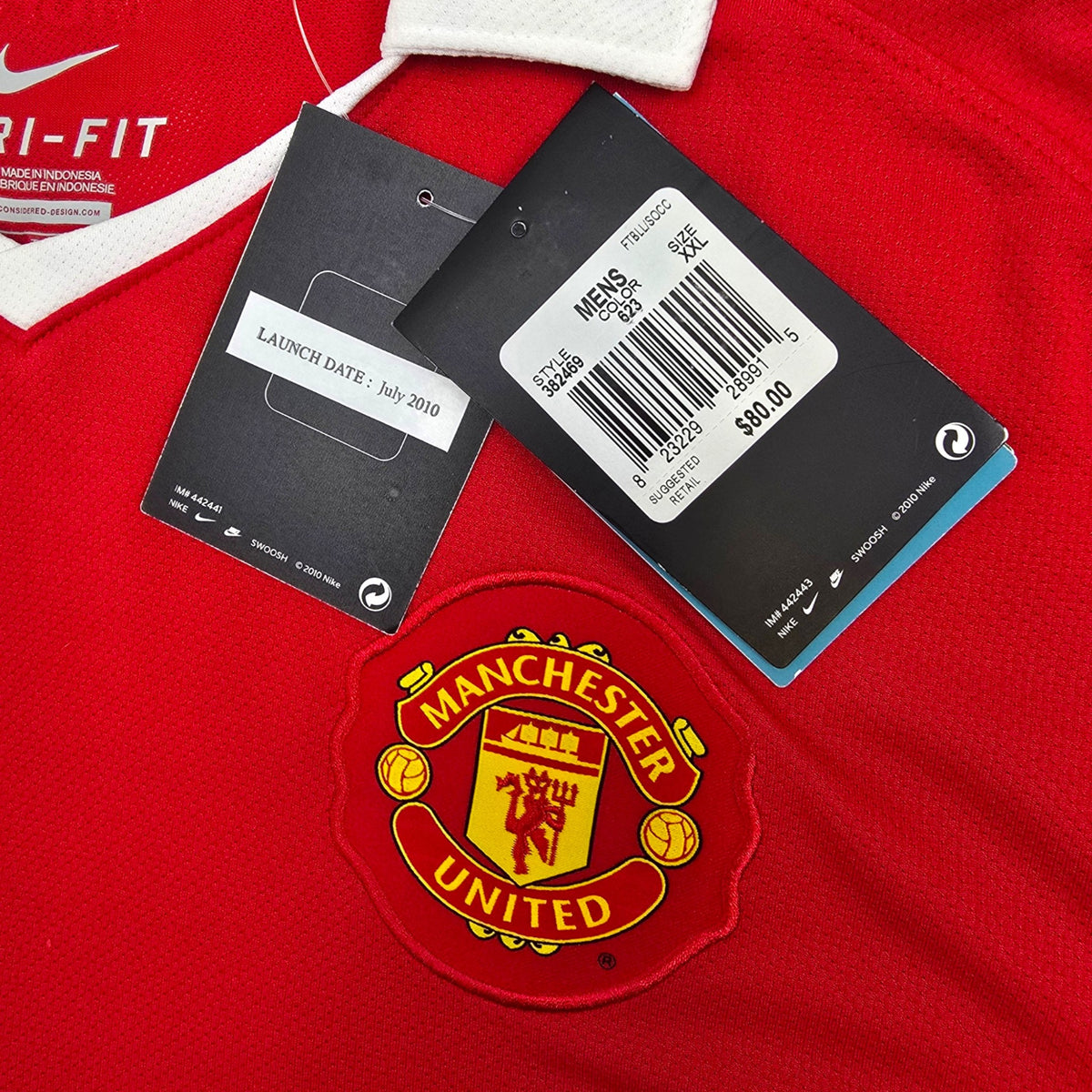 2010/11 Manchester United Home Football Shirt (2XL) Nike #19 Champions (BNWTs)