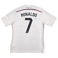 2014/15 Real Madrid Home Football Shirt (L) Adidas #7 Ronaldo