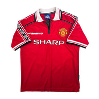 1998/00 Manchester United Home Football Shirt (M) Umbro #20 Solskjaer