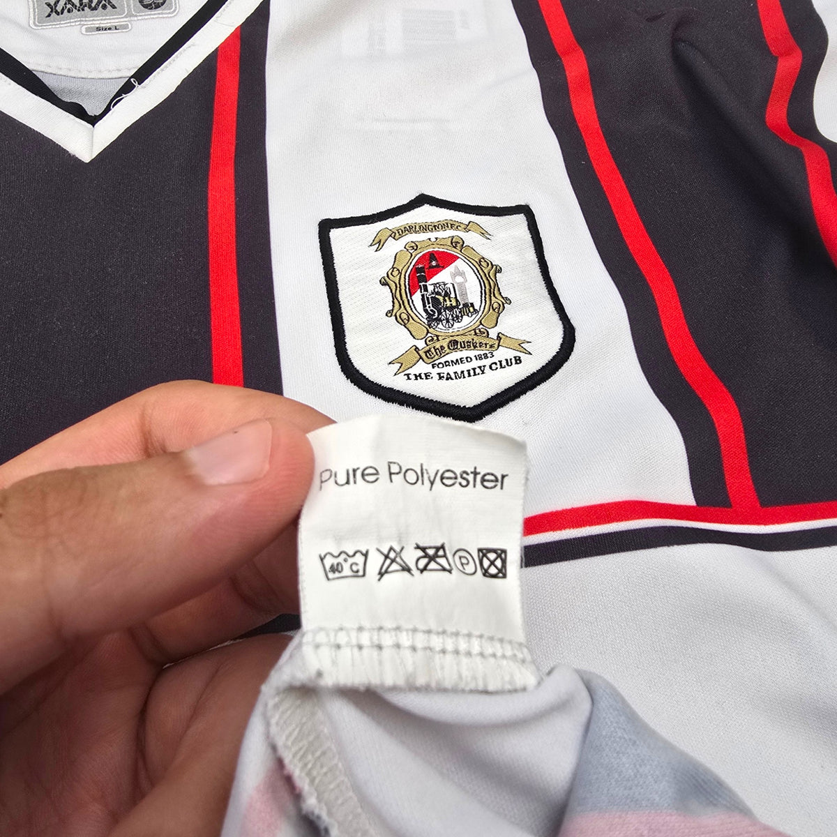 2003/04 Darlington Home Football Shirt (L) Xara