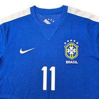 2013/14 Brazil Away Football Shirt (M) Nike #11 Neymar