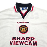 1996/97 Manchester United Away Football Shirt (L) Umbro #7 Cantona