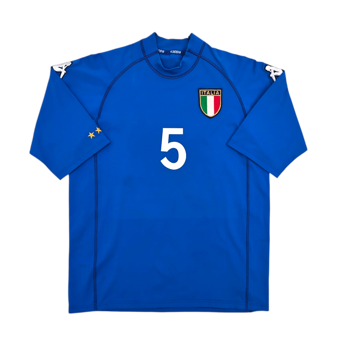 2002/03 Italy Home Football Shirt (L) Kappa #5 Cannavaro