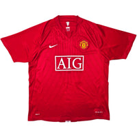 2007/09 Manchester United Home Football Shirt (XL) Nike #17 Nani