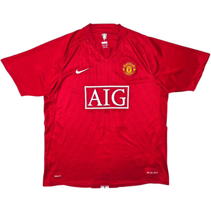 2007/09 Manchester United Home Football Shirt (XL) Nike #17 Nani