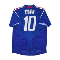 2004/06 France Home Football Shirt (L) Adidas #10 Zidane