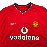 2000/02 Manchester United Home Football Shirt (2XL) Umbro #7 Beckham