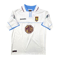 2002/03 Aston Villa Away Football Shirt (M) Diadora #17 Hendrie