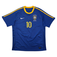 2010/11 Brazil Away Football Shirt (L) Nike #10 Kaka