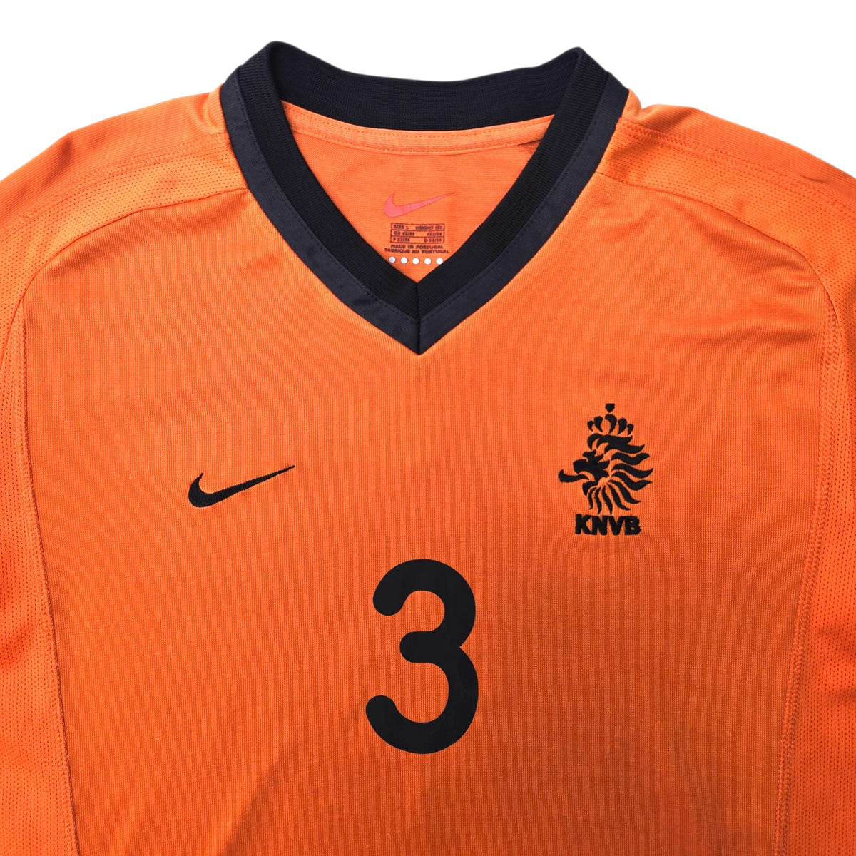2000/02 Holland Home Football Shirt (L) Nike #3 Stam