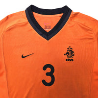2000/02 Holland Home Football Shirt (L) Nike #3 Stam
