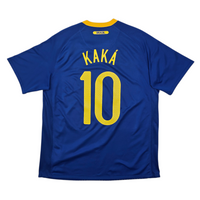 2010/11 Brazil Away Football Shirt (L) Nike #10 Kaka
