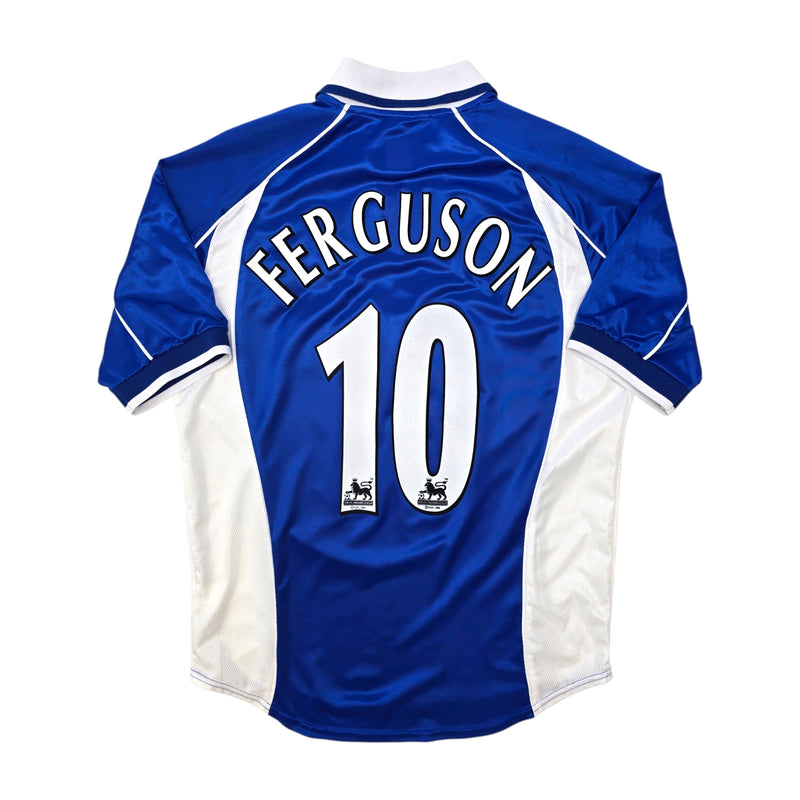 2000/02 Everton Home Football Shirt (M) Puma #10 Ferguson