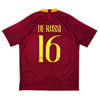 2018/19 Roma Home Football Shirt (L) Nike #16 De Rossi