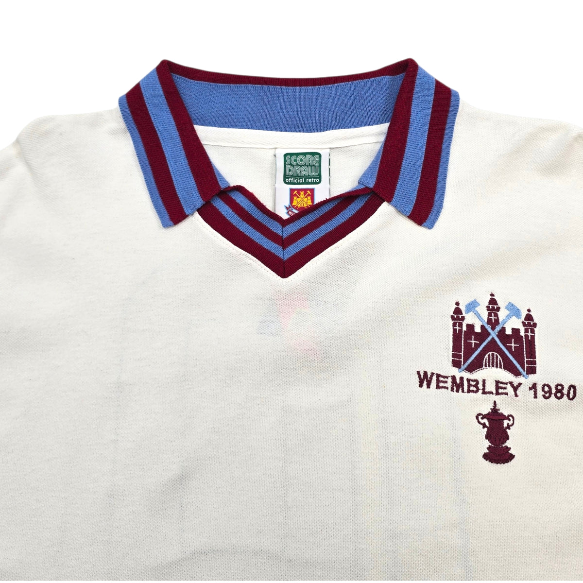 1979/80 West Ham United Away Football Shirt (XL) Score Draw #10 (Brooking) FA Cup