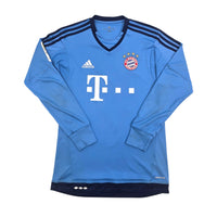 2015/16 Bayern Munich Goal Keeper Football Shirt (S) Adidas #1 Neuer