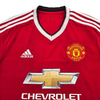 2015/16 Manchester United Home Football Shirt (M) Adidas