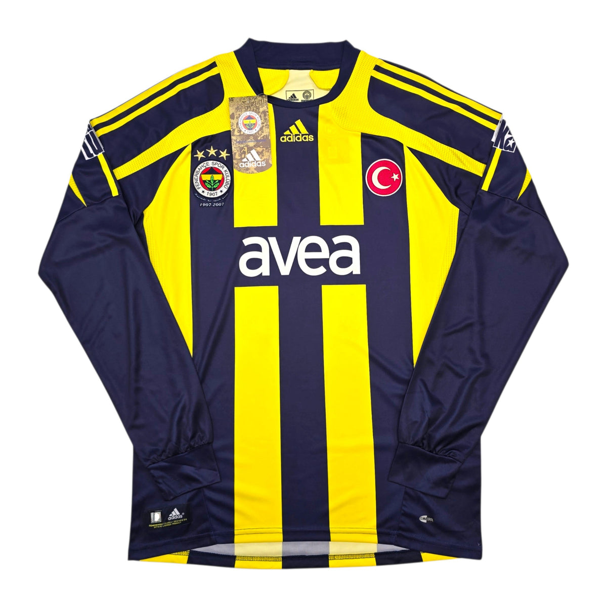 2007/08 Fenerbahce Home Football Shirt (M) Adidas #3 R. Carlos (BNWTs)