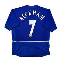 2002/03 Manchester United Third Football Shirt (XL) Nike #7 Beckham