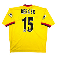 1997/99 Liverpool Away Football Shirt (2XL) Reebok #15 Berger