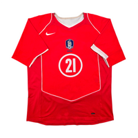 2004/06 South Korea Home Football Shirt (M) Nike #21 JS Park
