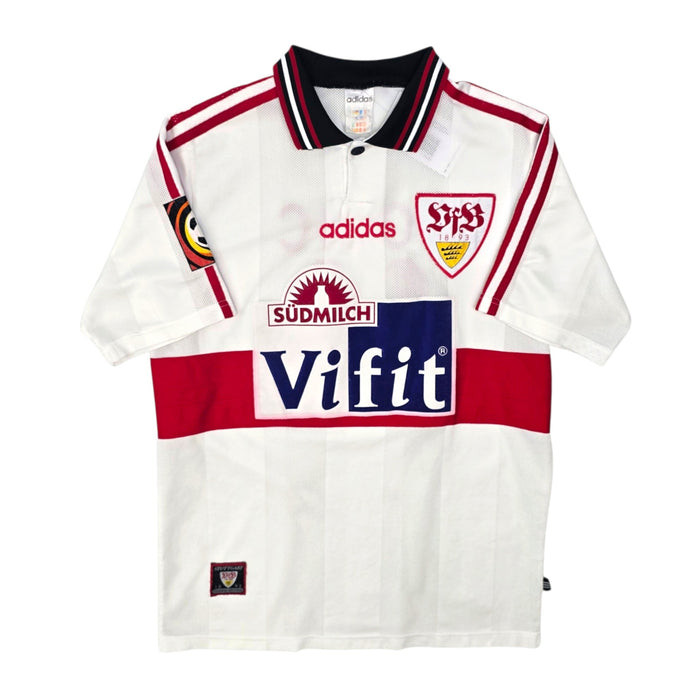 1996/97 Stuttgart Home Football Shirt (XS) Adidas #11 Bobic
