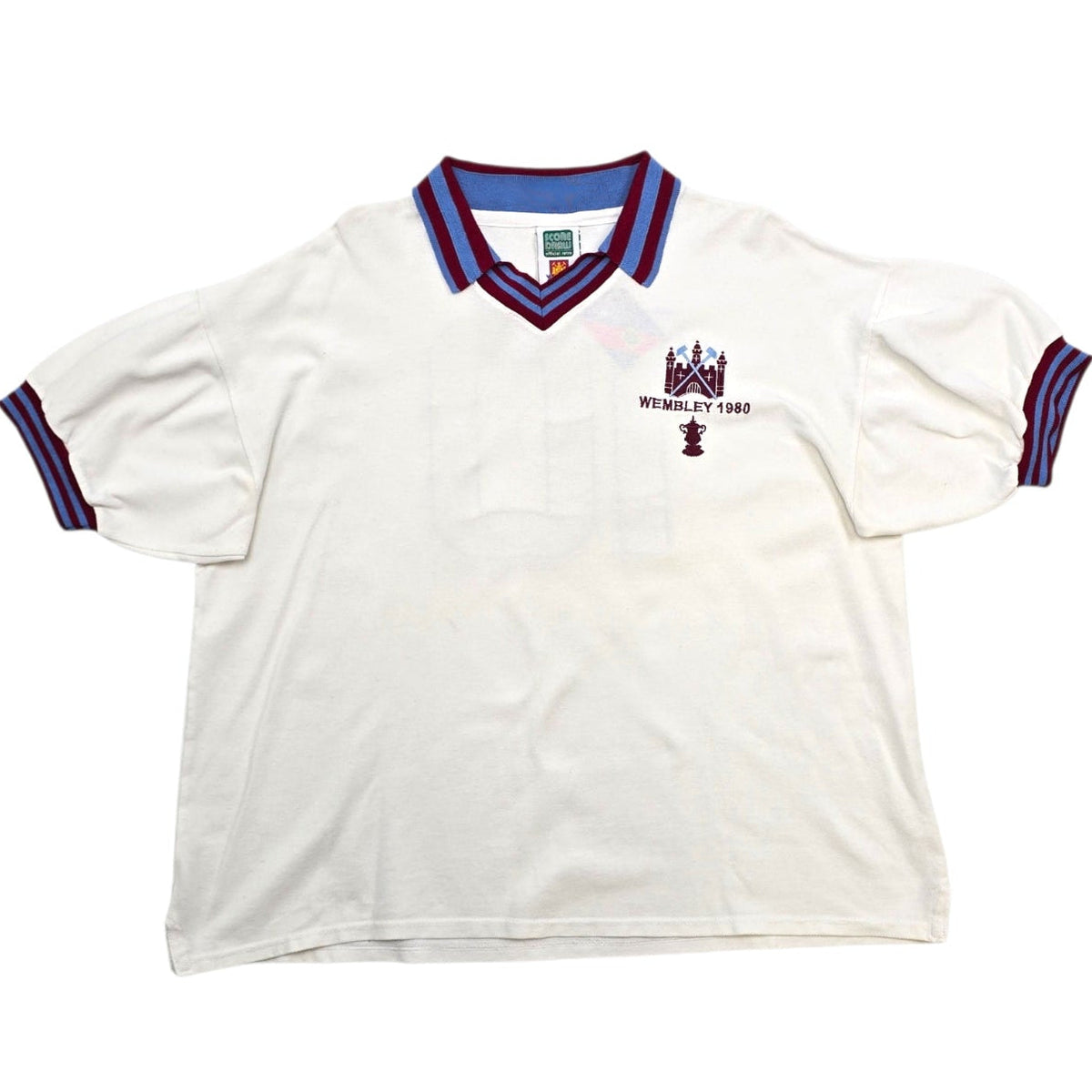 1979/80 West Ham United Away Football Shirt (XL) Score Draw #10 (Brooking) FA Cup