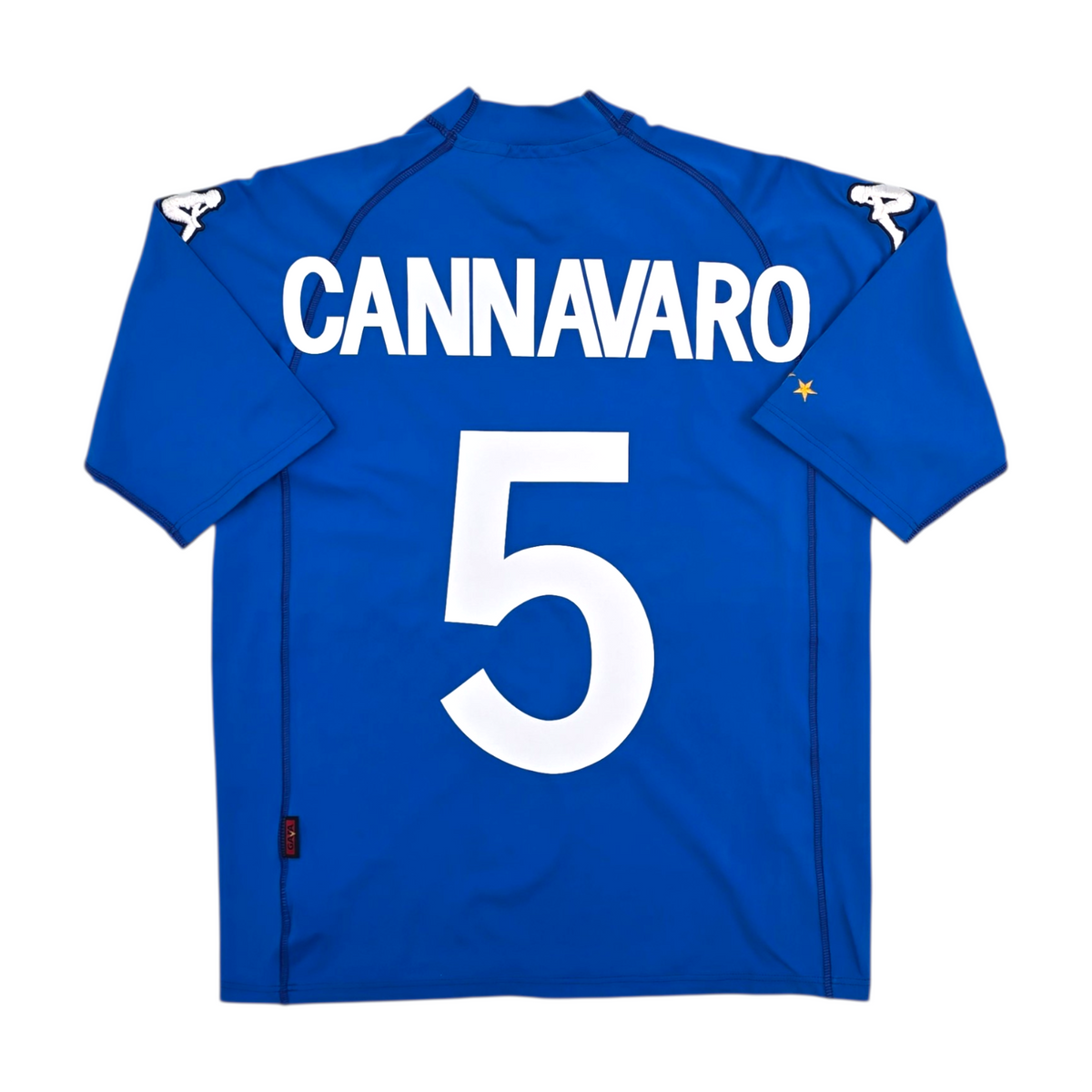 2002/03 Italy Home Football Shirt (L) Kappa #5 Cannavaro