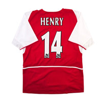 2002/04 Arsenal Home Football Shirt (L) Nike #14 Henry