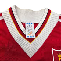 1995/96 Liverpool Home Football Shirt (L) Adidas #25 Ruddock