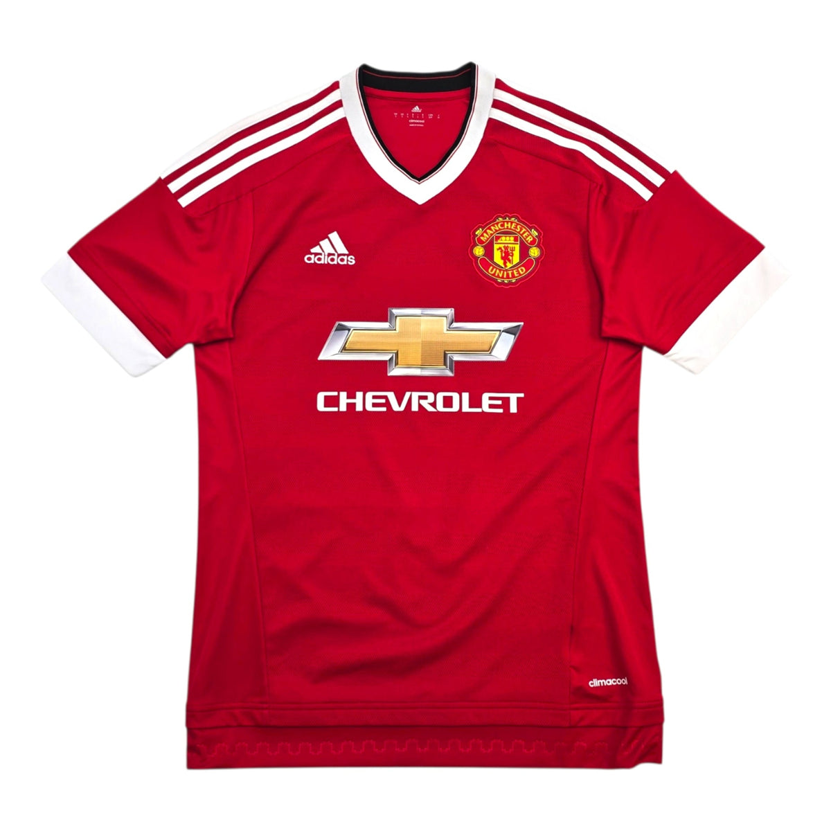 2015/16 Manchester United Home Football Shirt (S) Adidas