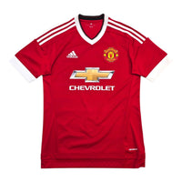 2015/16 Manchester United Home Football Shirt (S) Adidas