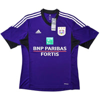 2013/14 Anderlecht Home Football Shirt (L) Adidas #45 Mitrovic