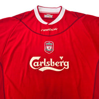 2002/04 Liverpool Home Football Shirt (XL) Reebok #17 Gerrard